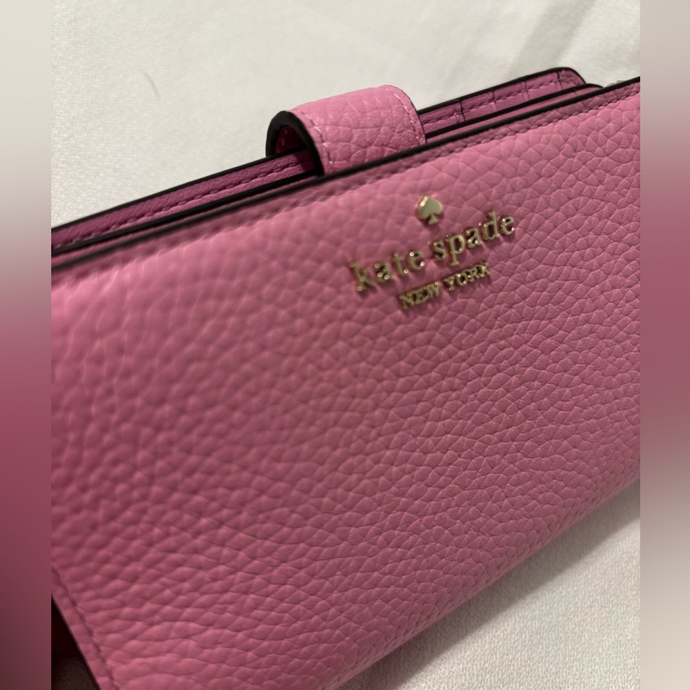 NWT Kate Spade Lena Pink Medium Bifold Wallet - Picture 2 of 10
